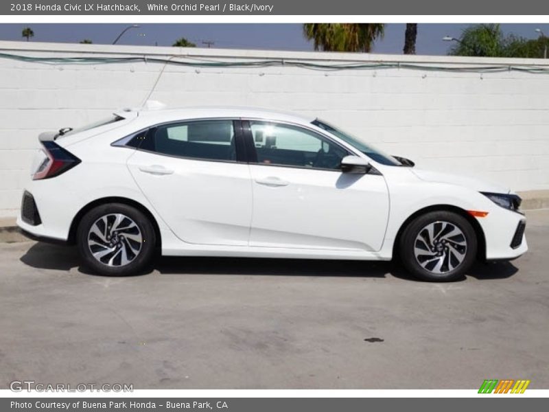  2018 Civic LX Hatchback White Orchid Pearl