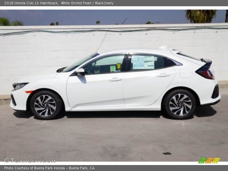  2018 Civic LX Hatchback White Orchid Pearl
