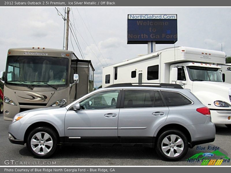 Ice Silver Metallic / Off Black 2012 Subaru Outback 2.5i Premium