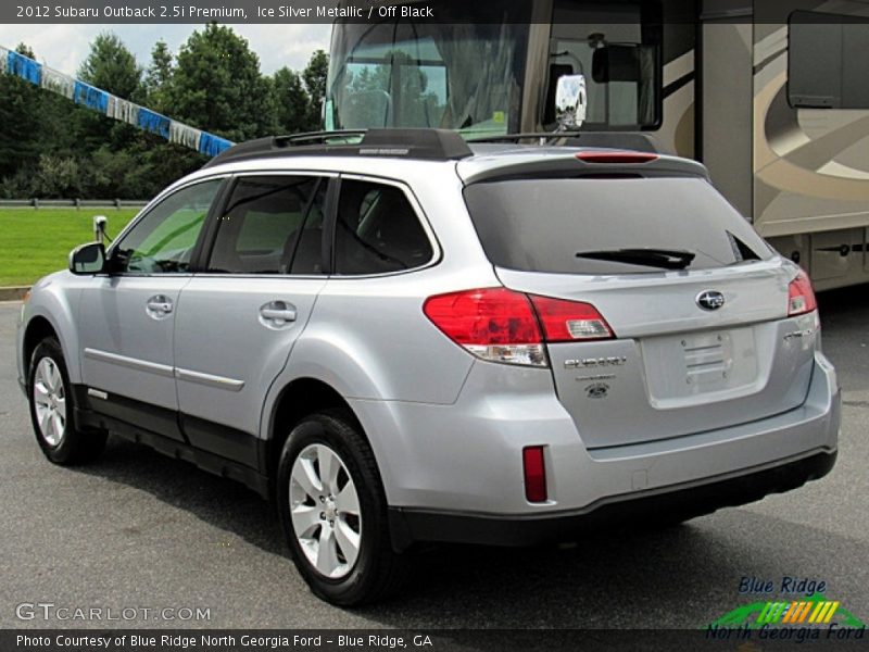 Ice Silver Metallic / Off Black 2012 Subaru Outback 2.5i Premium