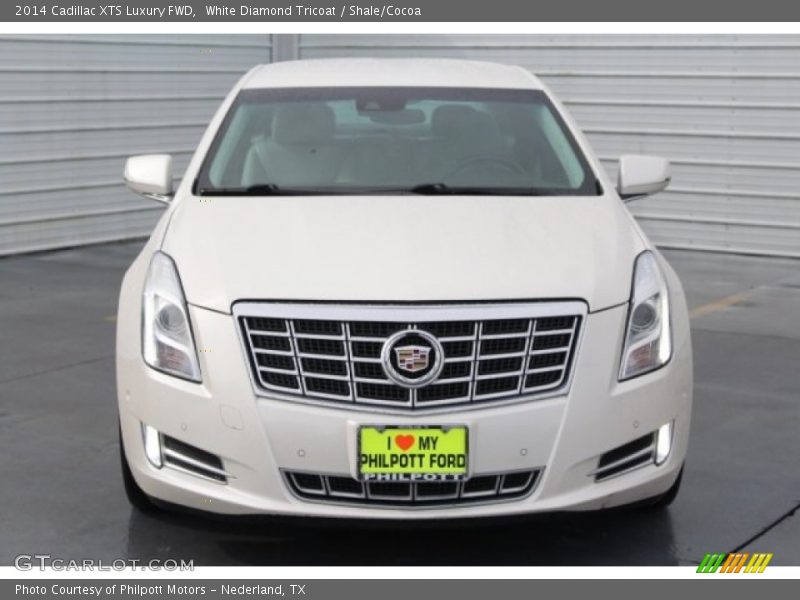 White Diamond Tricoat / Shale/Cocoa 2014 Cadillac XTS Luxury FWD