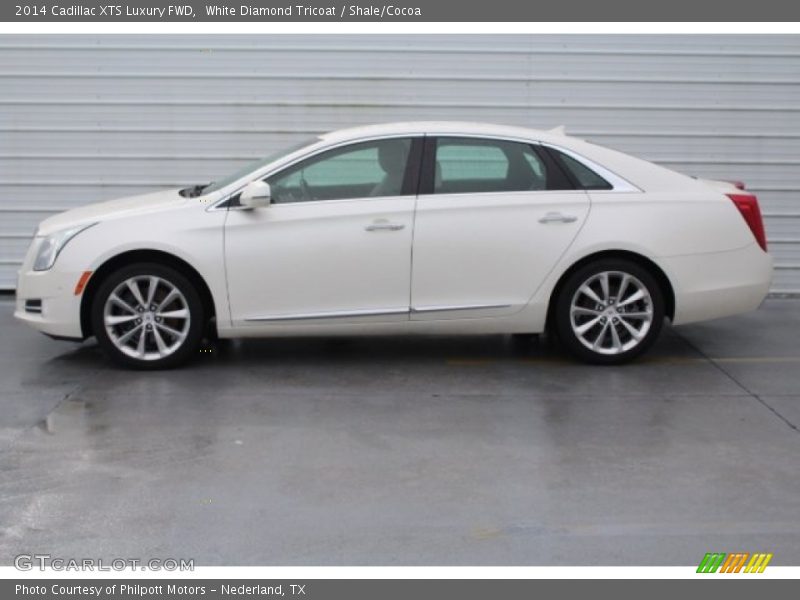 White Diamond Tricoat / Shale/Cocoa 2014 Cadillac XTS Luxury FWD