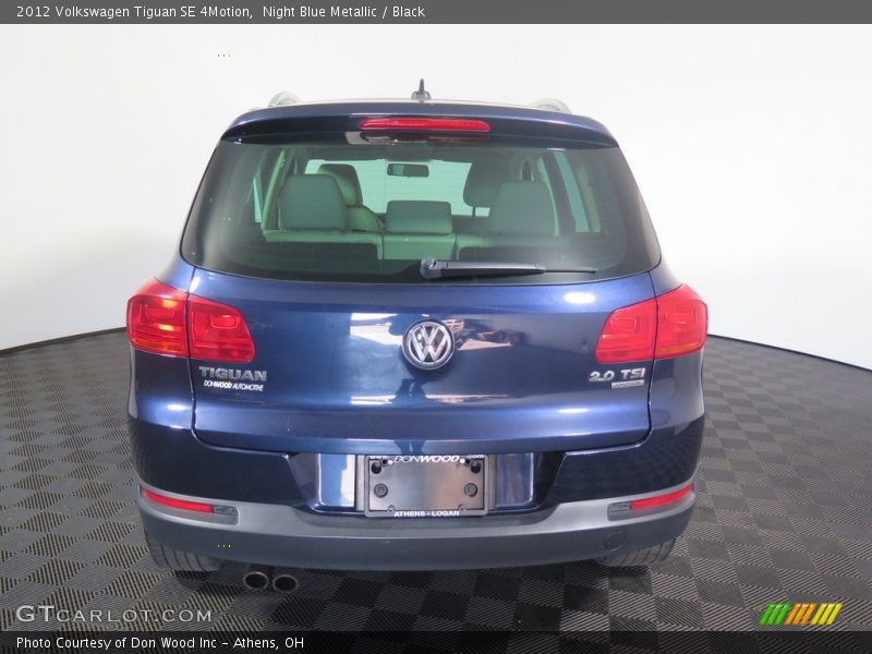 Night Blue Metallic / Black 2012 Volkswagen Tiguan SE 4Motion