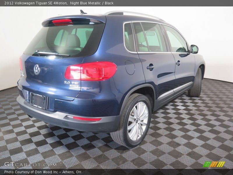 Night Blue Metallic / Black 2012 Volkswagen Tiguan SE 4Motion