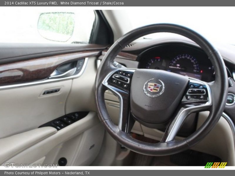 White Diamond Tricoat / Shale/Cocoa 2014 Cadillac XTS Luxury FWD