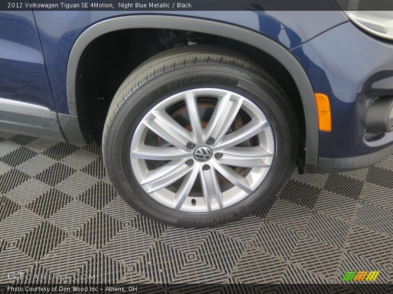 Night Blue Metallic / Black 2012 Volkswagen Tiguan SE 4Motion