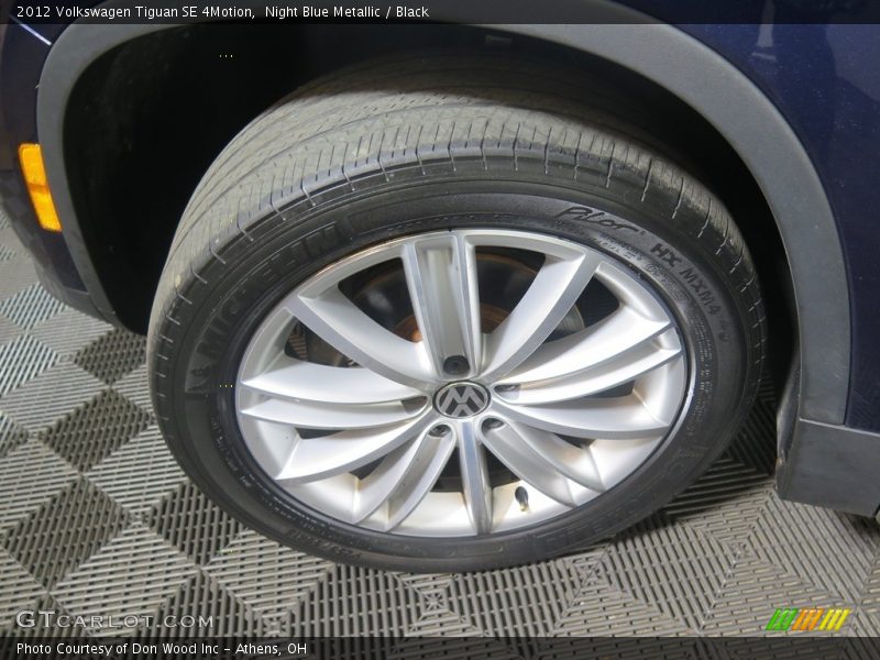 Night Blue Metallic / Black 2012 Volkswagen Tiguan SE 4Motion