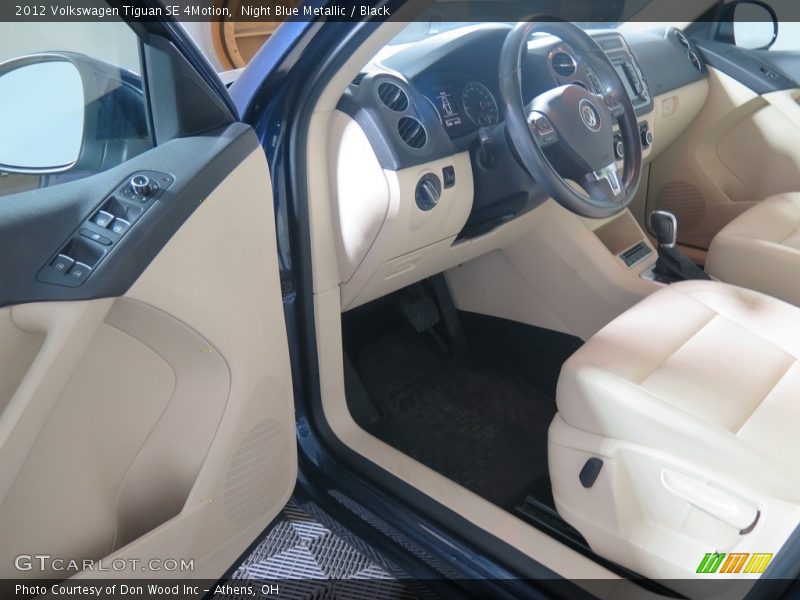 Night Blue Metallic / Black 2012 Volkswagen Tiguan SE 4Motion
