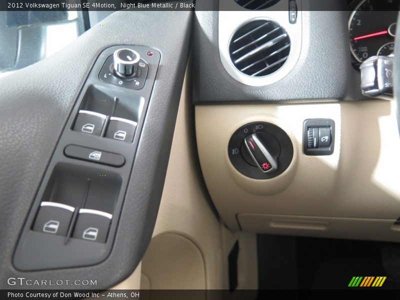 Night Blue Metallic / Black 2012 Volkswagen Tiguan SE 4Motion