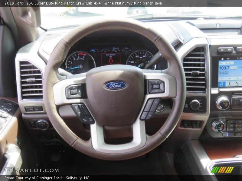  2019 F250 Super Duty King Ranch Crew Cab 4x4 Steering Wheel