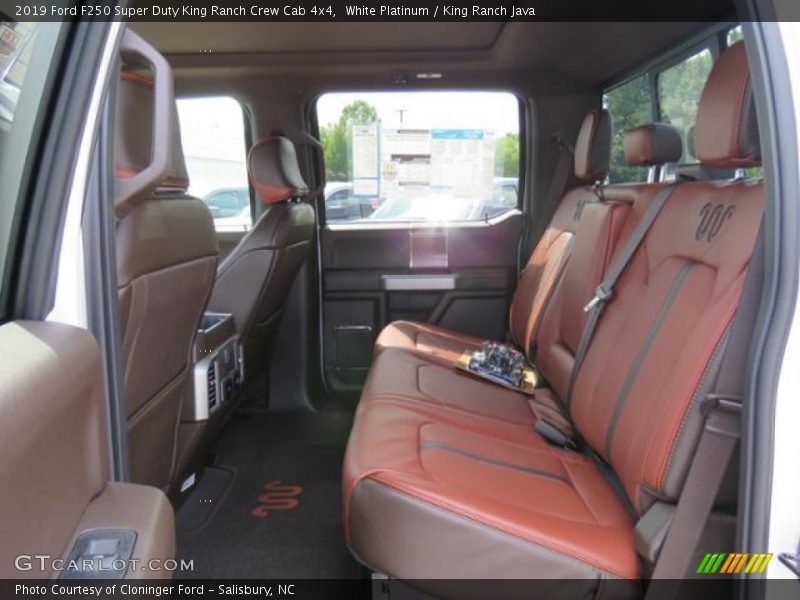 Rear Seat of 2019 F250 Super Duty King Ranch Crew Cab 4x4