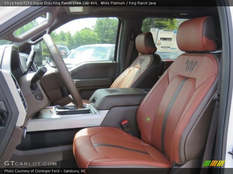  2019 F250 Super Duty King Ranch Crew Cab 4x4 King Ranch Java Interior