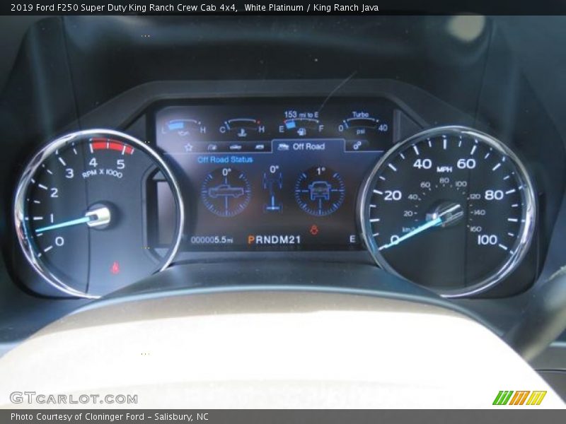  2019 F250 Super Duty King Ranch Crew Cab 4x4 King Ranch Crew Cab 4x4 Gauges