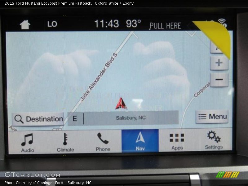 Navigation of 2019 Mustang EcoBoost Premium Fastback