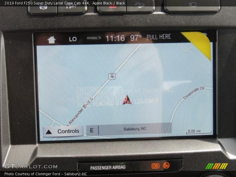 Navigation of 2019 F250 Super Duty Lariat Crew Cab 4x4