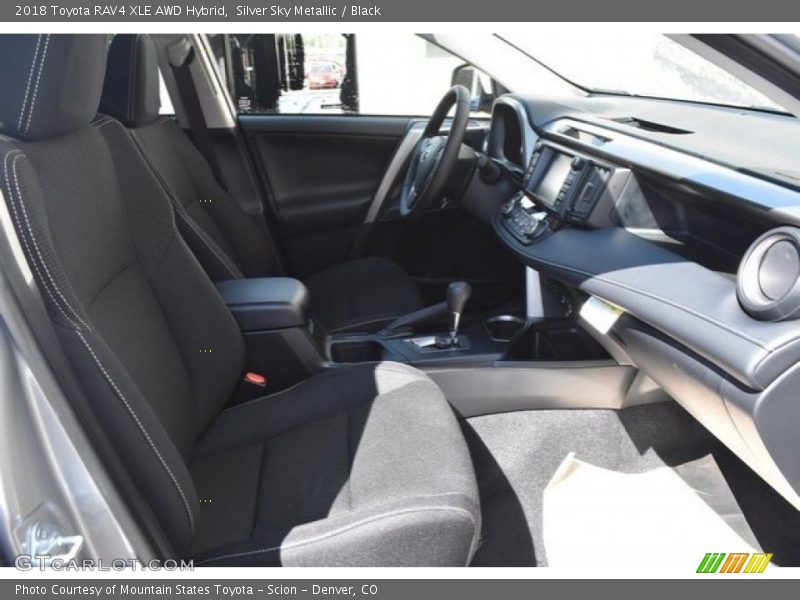 Silver Sky Metallic / Black 2018 Toyota RAV4 XLE AWD Hybrid