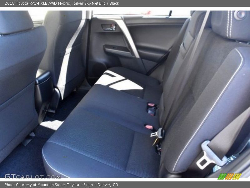 Silver Sky Metallic / Black 2018 Toyota RAV4 XLE AWD Hybrid