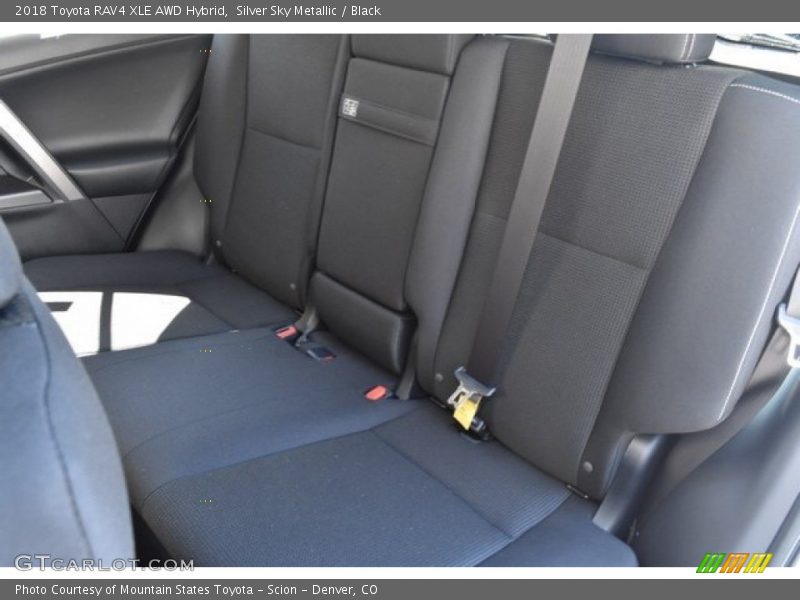 Silver Sky Metallic / Black 2018 Toyota RAV4 XLE AWD Hybrid