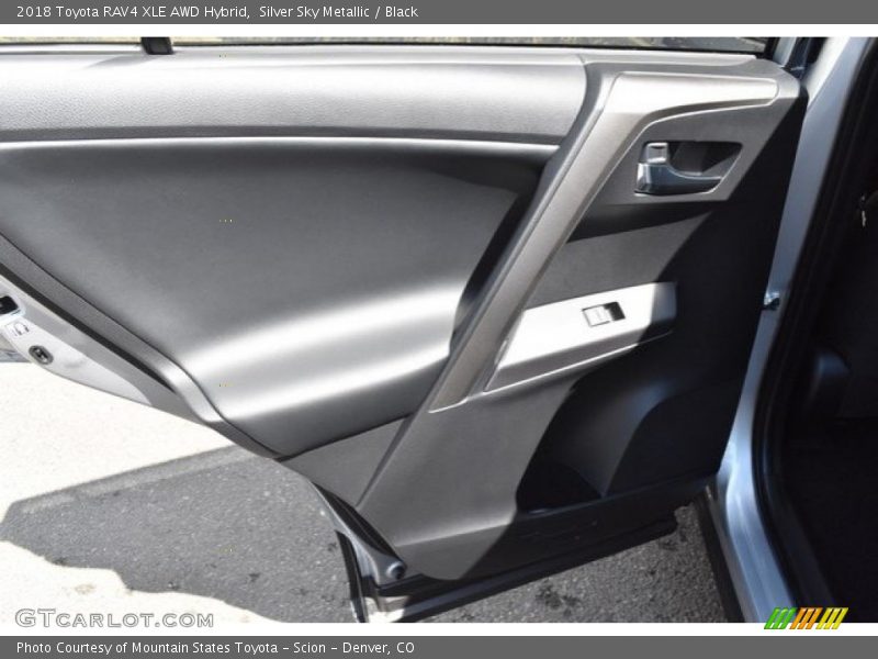 Silver Sky Metallic / Black 2018 Toyota RAV4 XLE AWD Hybrid