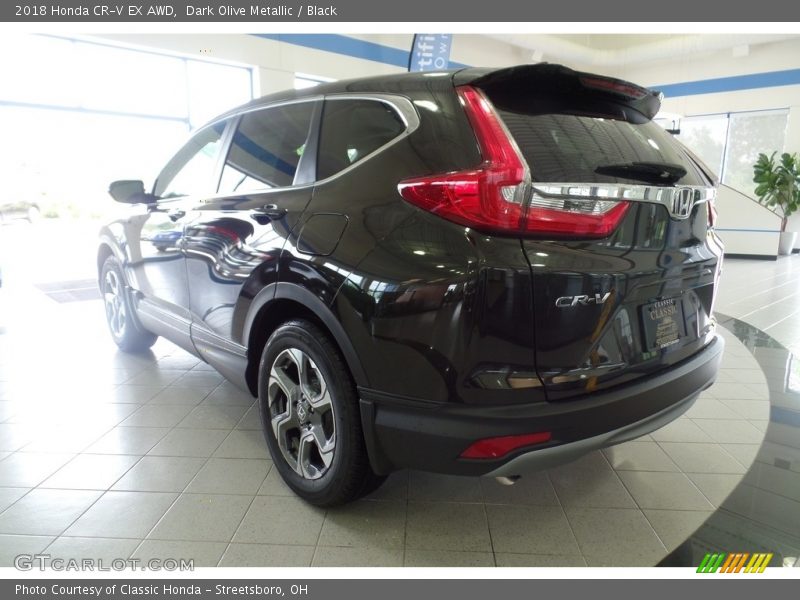 Dark Olive Metallic / Black 2018 Honda CR-V EX AWD
