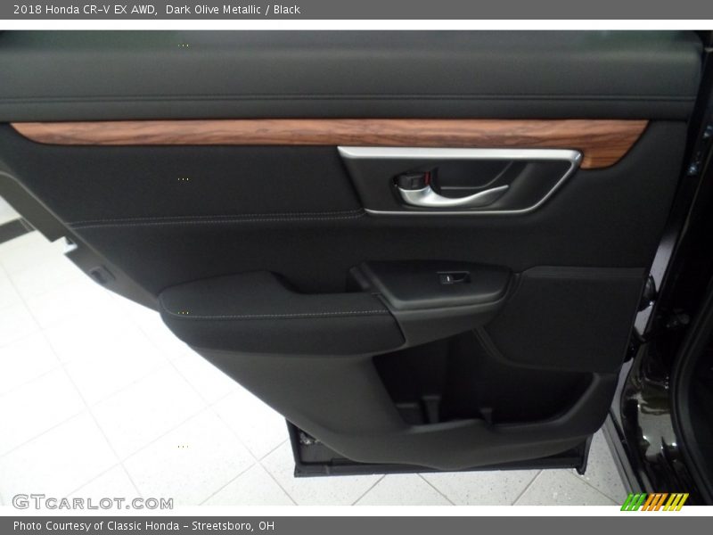 Dark Olive Metallic / Black 2018 Honda CR-V EX AWD