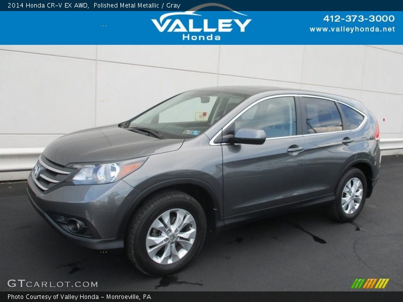 Polished Metal Metallic / Gray 2014 Honda CR-V EX AWD