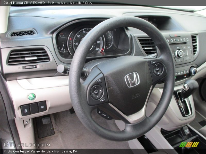 Polished Metal Metallic / Gray 2014 Honda CR-V EX AWD