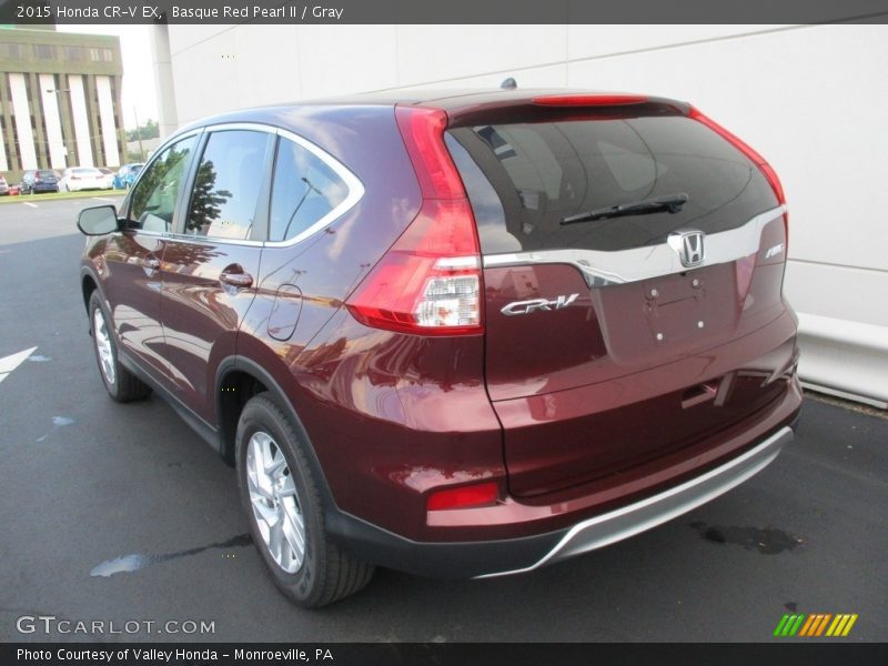 Basque Red Pearl II / Gray 2015 Honda CR-V EX