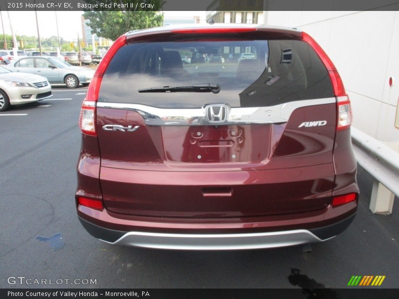 Basque Red Pearl II / Gray 2015 Honda CR-V EX