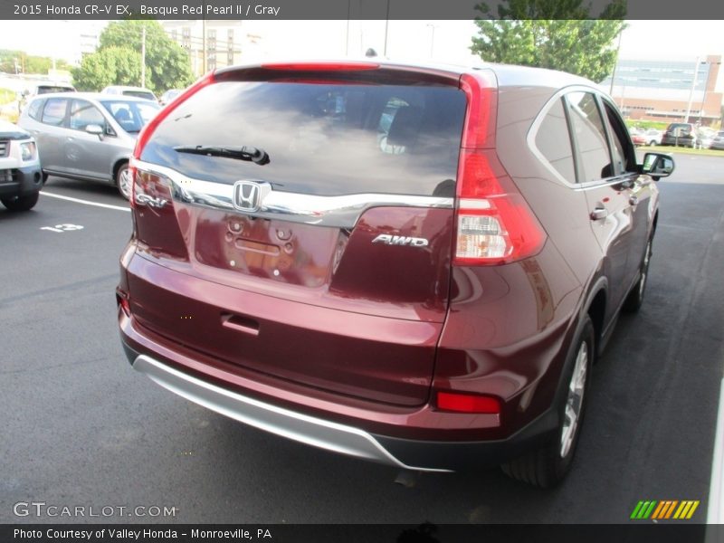 Basque Red Pearl II / Gray 2015 Honda CR-V EX