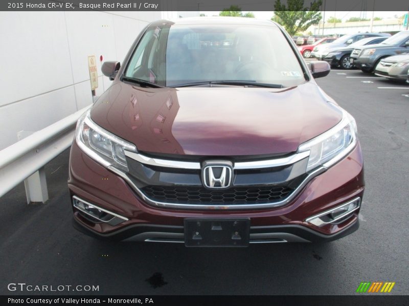 Basque Red Pearl II / Gray 2015 Honda CR-V EX