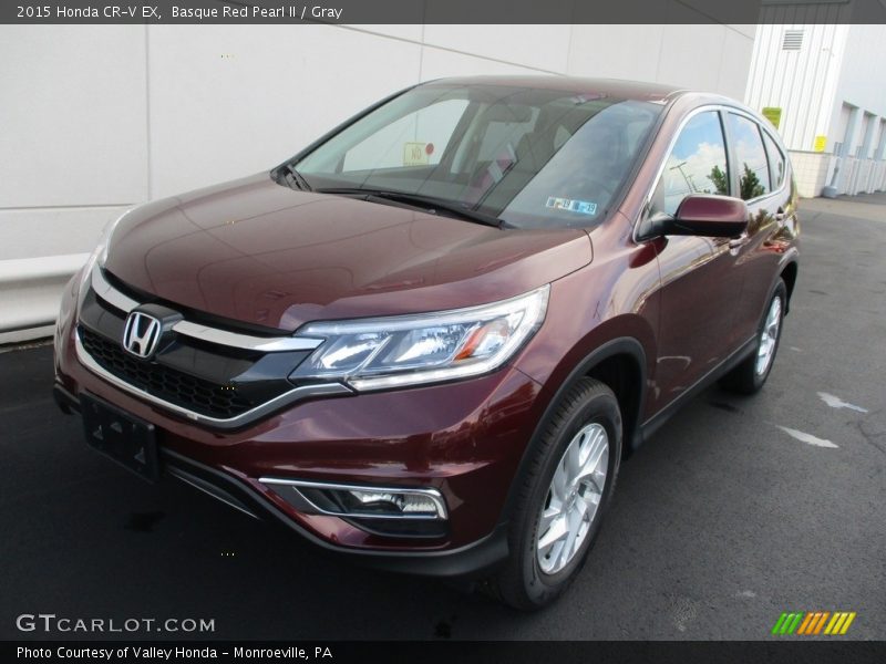 Basque Red Pearl II / Gray 2015 Honda CR-V EX