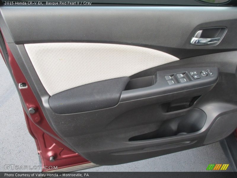 Basque Red Pearl II / Gray 2015 Honda CR-V EX