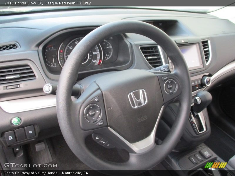 Basque Red Pearl II / Gray 2015 Honda CR-V EX