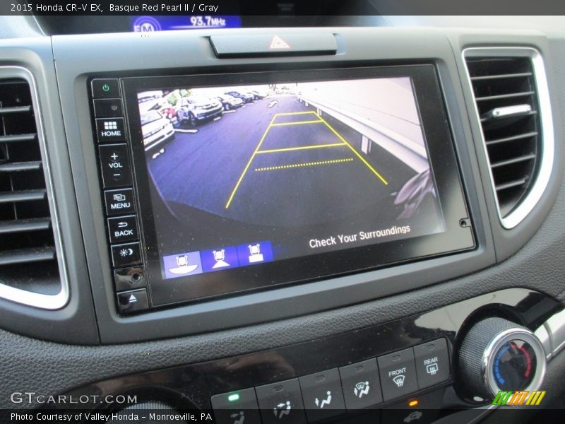 Basque Red Pearl II / Gray 2015 Honda CR-V EX