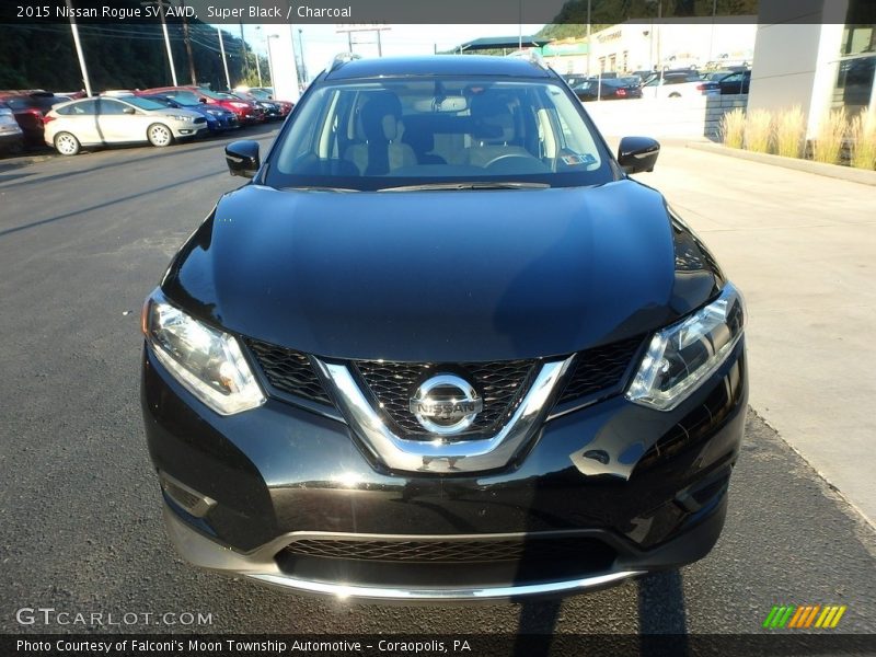 Super Black / Charcoal 2015 Nissan Rogue SV AWD