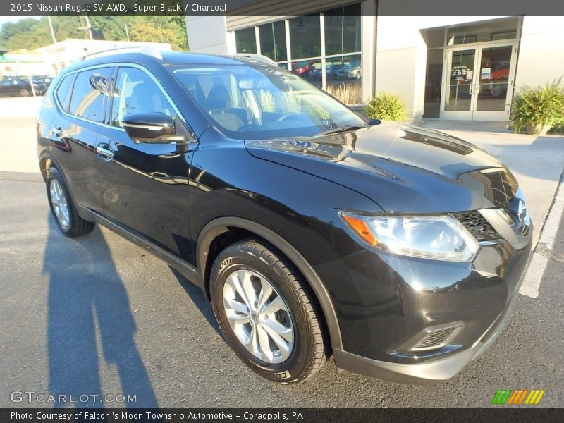 Super Black / Charcoal 2015 Nissan Rogue SV AWD