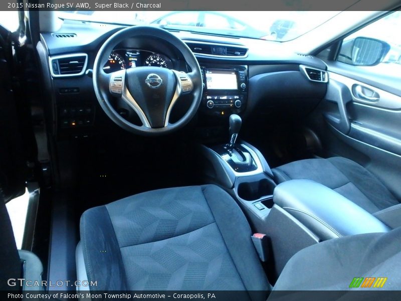Super Black / Charcoal 2015 Nissan Rogue SV AWD