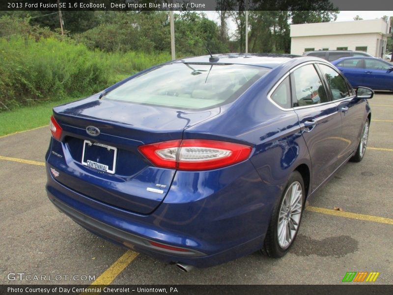 Deep Impact Blue Metallic / Dune 2013 Ford Fusion SE 1.6 EcoBoost