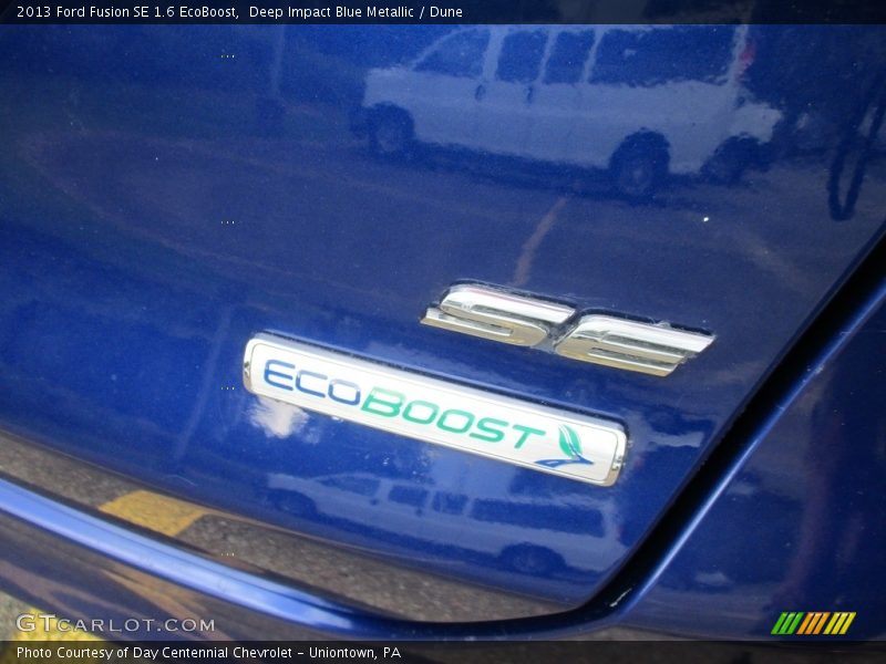 Deep Impact Blue Metallic / Dune 2013 Ford Fusion SE 1.6 EcoBoost