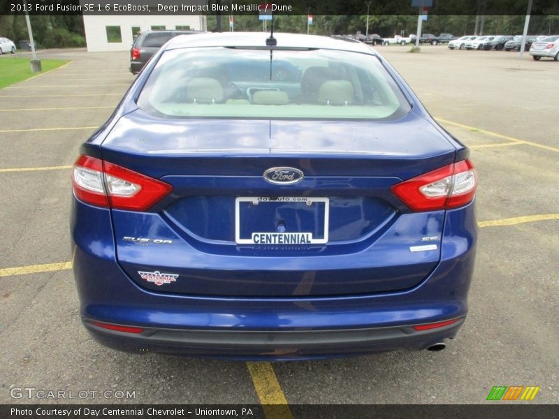 Deep Impact Blue Metallic / Dune 2013 Ford Fusion SE 1.6 EcoBoost