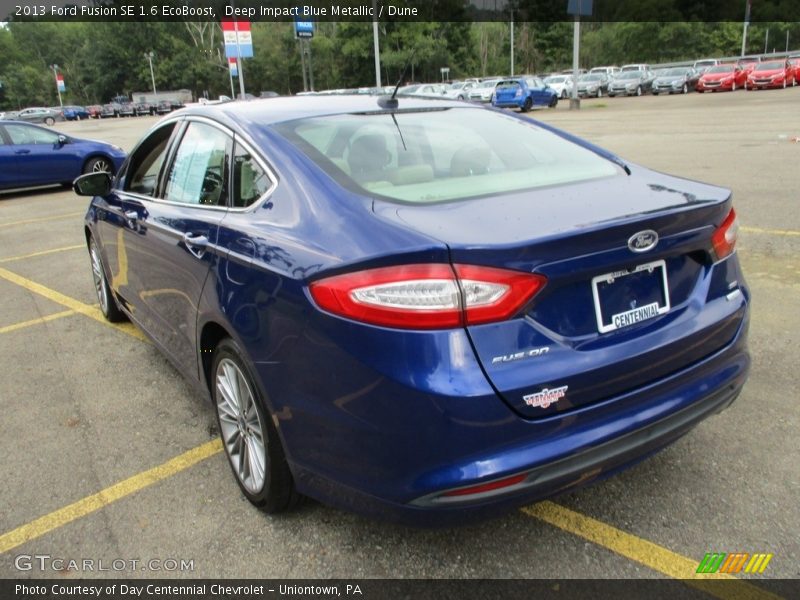 Deep Impact Blue Metallic / Dune 2013 Ford Fusion SE 1.6 EcoBoost