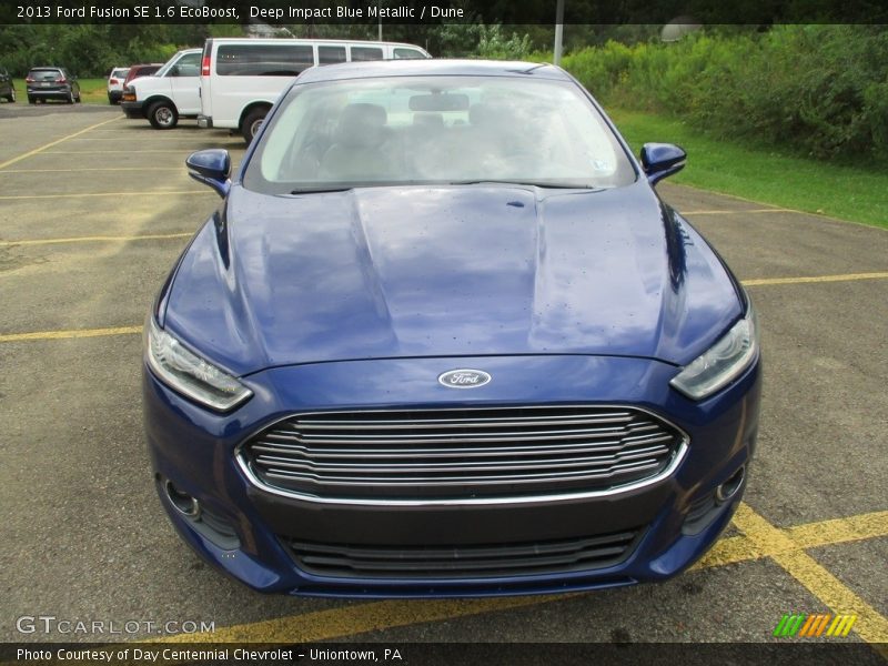 Deep Impact Blue Metallic / Dune 2013 Ford Fusion SE 1.6 EcoBoost