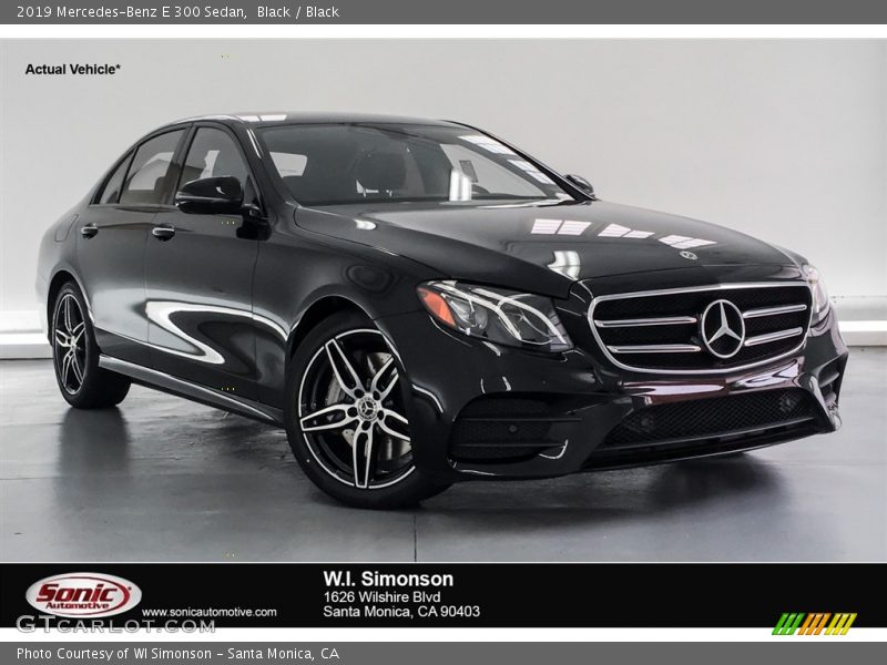 Black / Black 2019 Mercedes-Benz E 300 Sedan