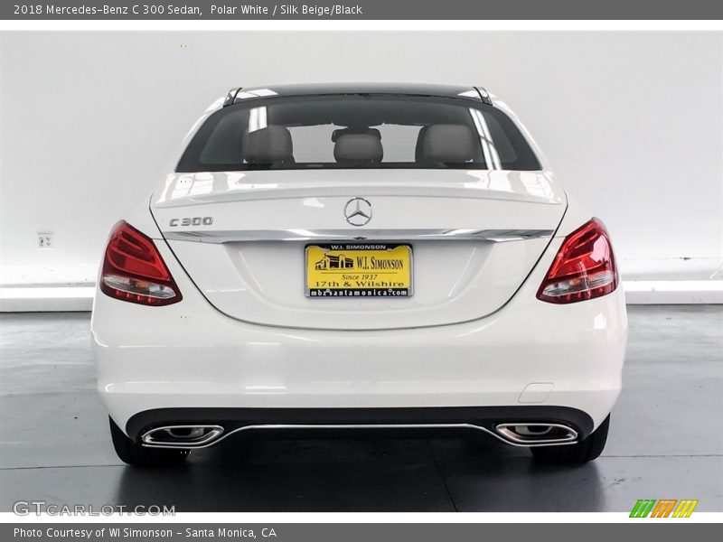 Polar White / Silk Beige/Black 2018 Mercedes-Benz C 300 Sedan