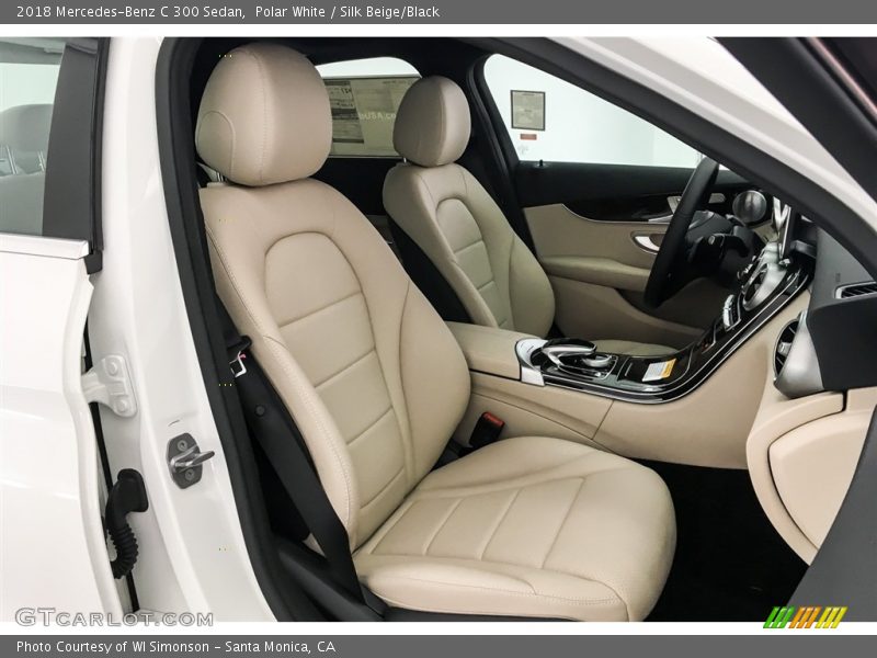 Polar White / Silk Beige/Black 2018 Mercedes-Benz C 300 Sedan