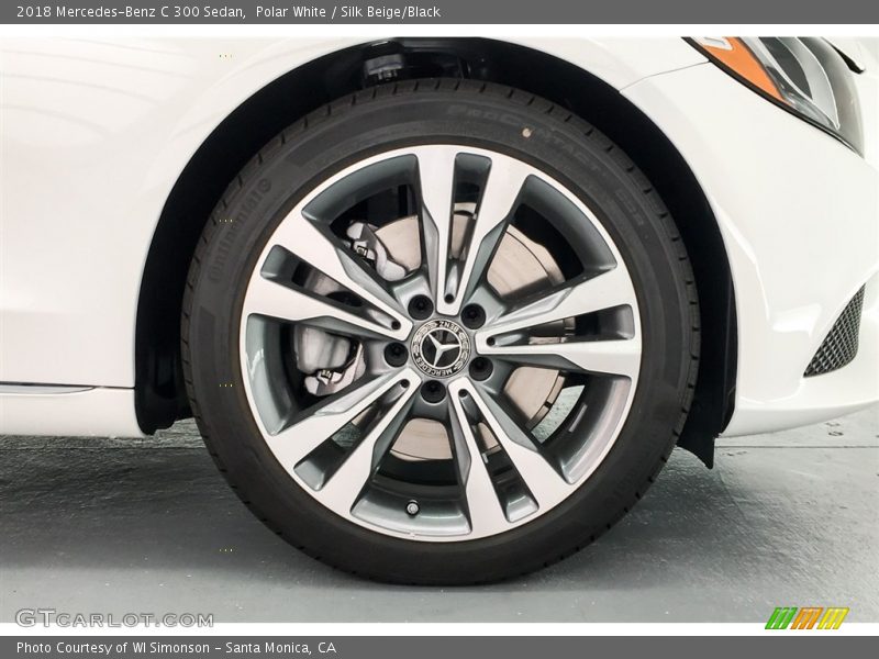 Polar White / Silk Beige/Black 2018 Mercedes-Benz C 300 Sedan