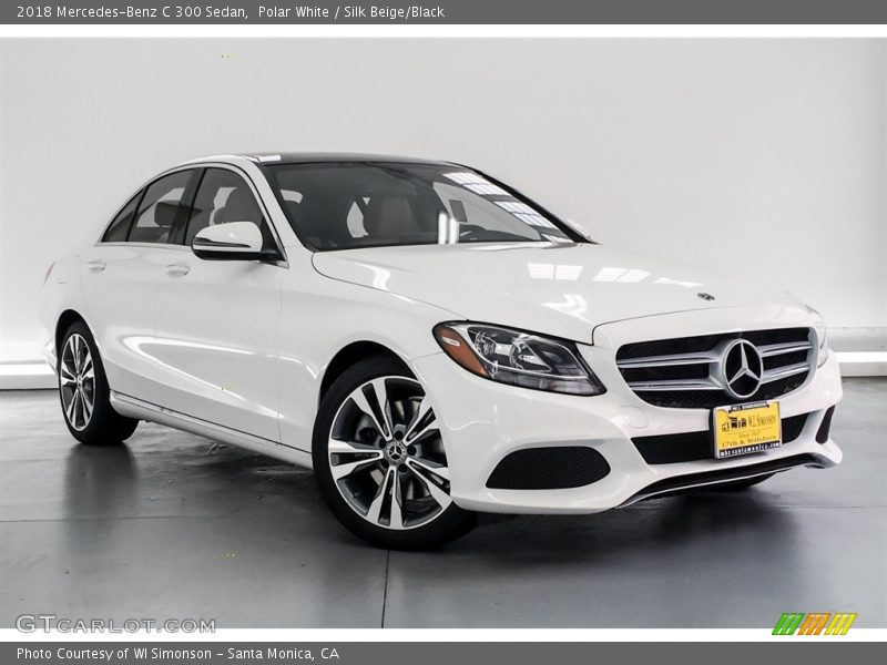 Polar White / Silk Beige/Black 2018 Mercedes-Benz C 300 Sedan