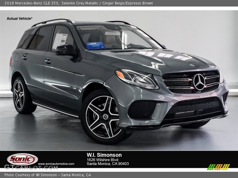 Selenite Grey Metallic / Ginger Beige/Espresso Brown 2018 Mercedes-Benz GLE 350