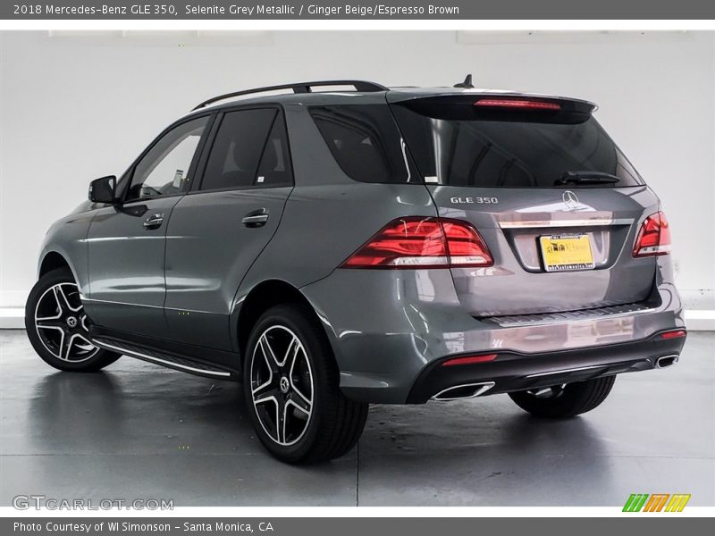 Selenite Grey Metallic / Ginger Beige/Espresso Brown 2018 Mercedes-Benz GLE 350